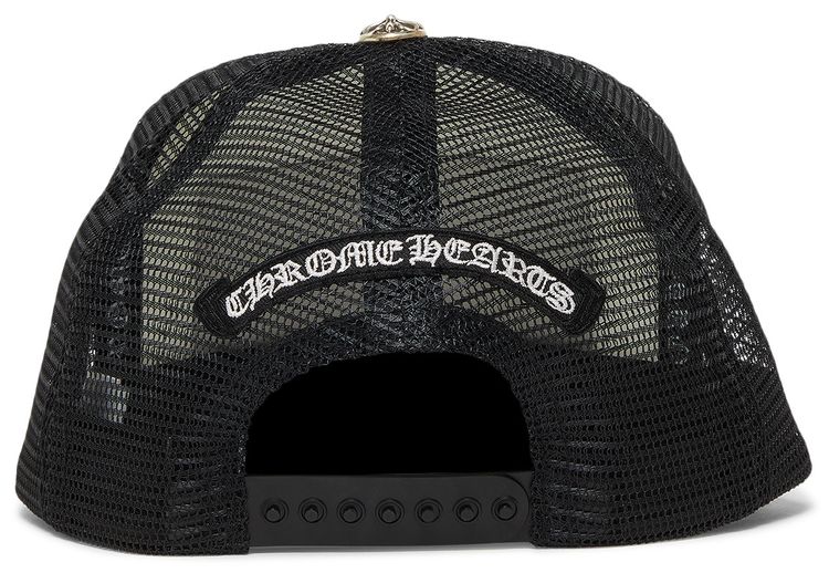 Chrome Hearts Chomper Hollywood Trucker Hat BlackWhite