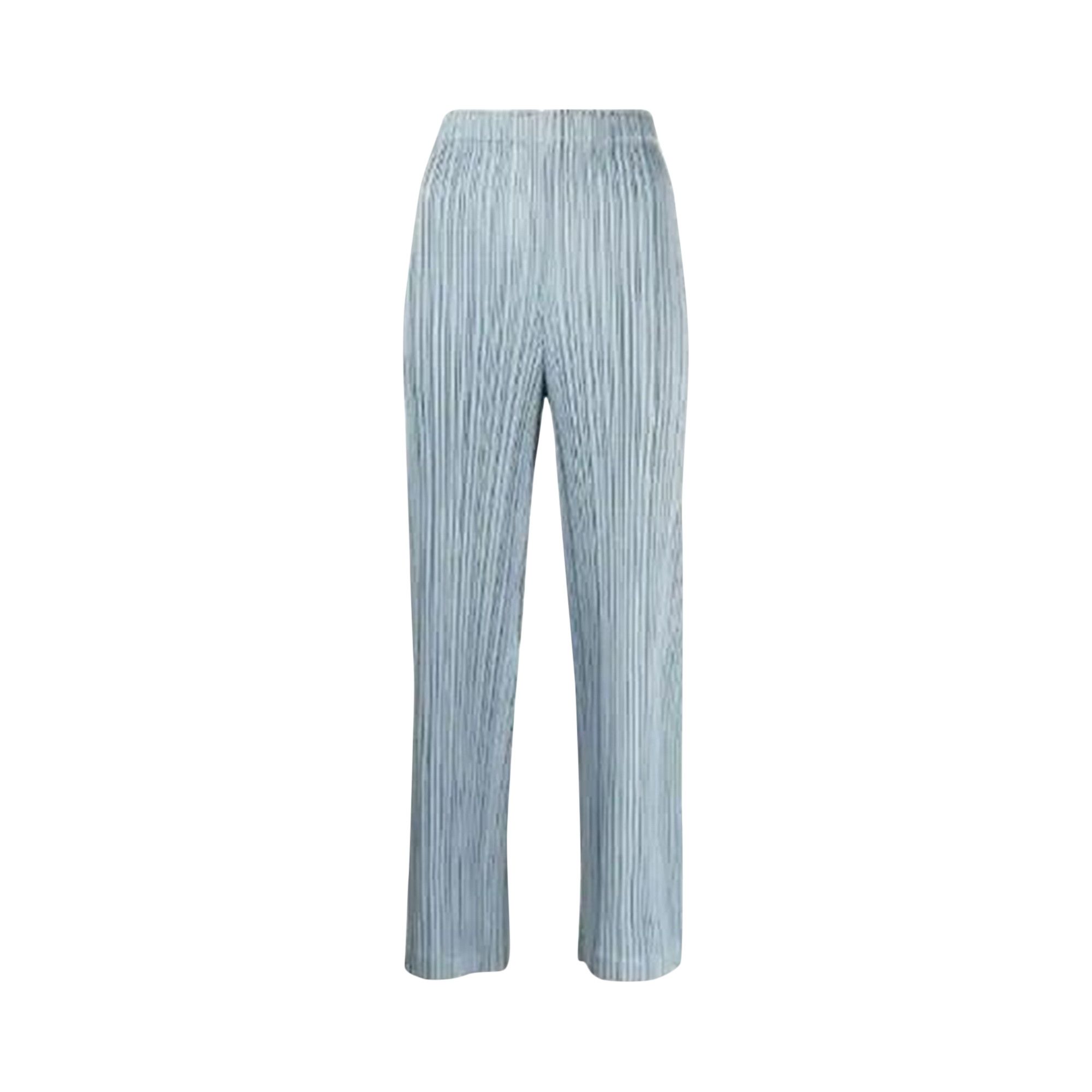 Buy Pleats Please Issey Miyake Thicker Bottom Pants 'Blue/Grey