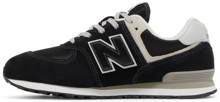 New Balance 574 Big Kid Core Pack   Black White