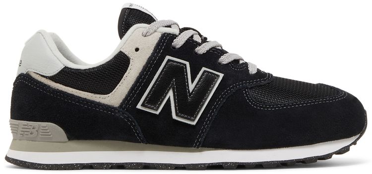 New Balance 574 Big Kid Core Pack   Black White