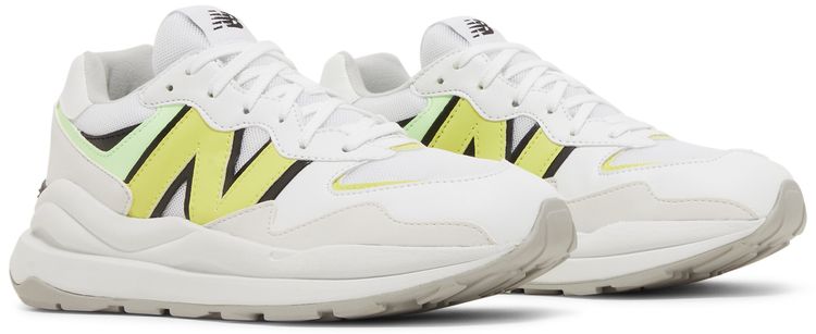 New Balance 5740 Big Kid White Lemonade