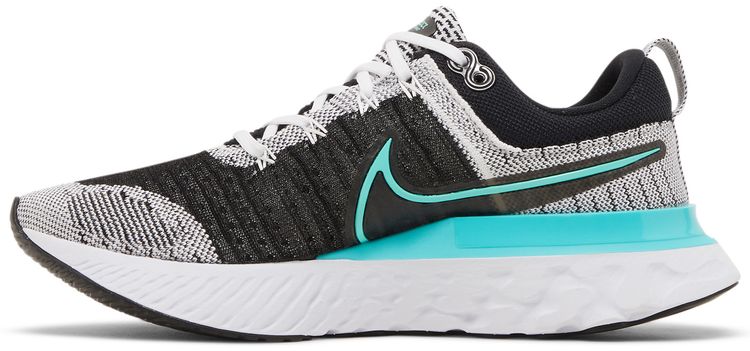Nike Wmns React Infinity Run Flyknit 2 Black Aurora Green