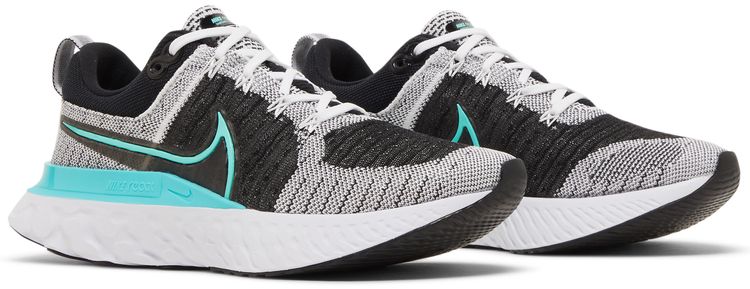 Nike Wmns React Infinity Run Flyknit 2 Black Aurora Green