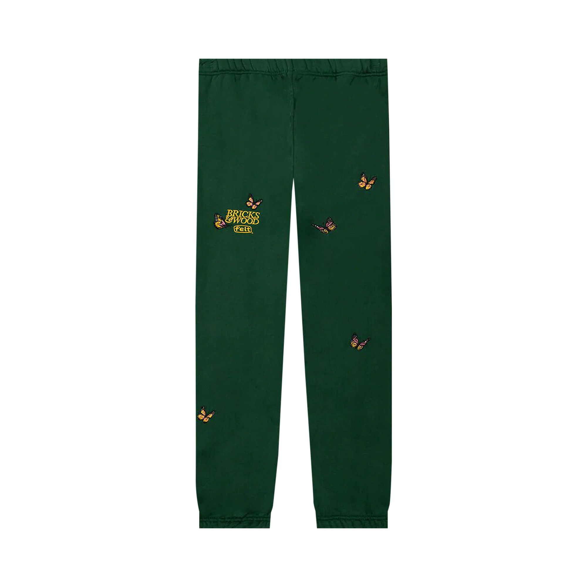Buy Bricks & Wood x Felt Butterfly Sweatpants 'Forest Green