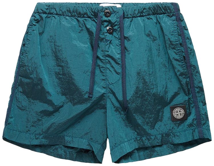 Stone Island Nylon Metal Beach Shorts 'Bottle Green' GOAT