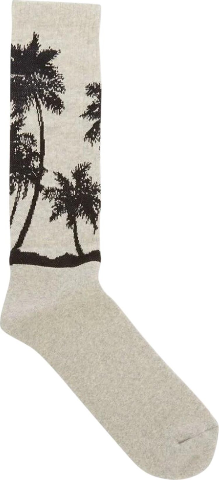 Palm Angels Palms Shadow Socks 'Grey/Black'
