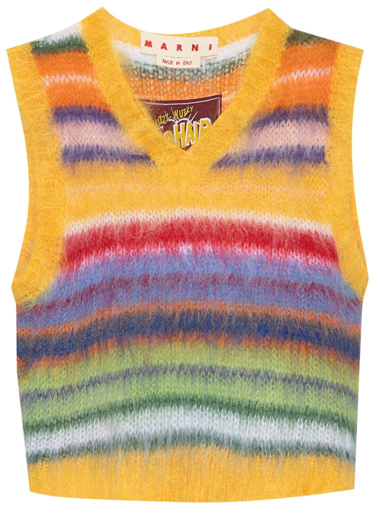 Marni Stripped Vest Yellow