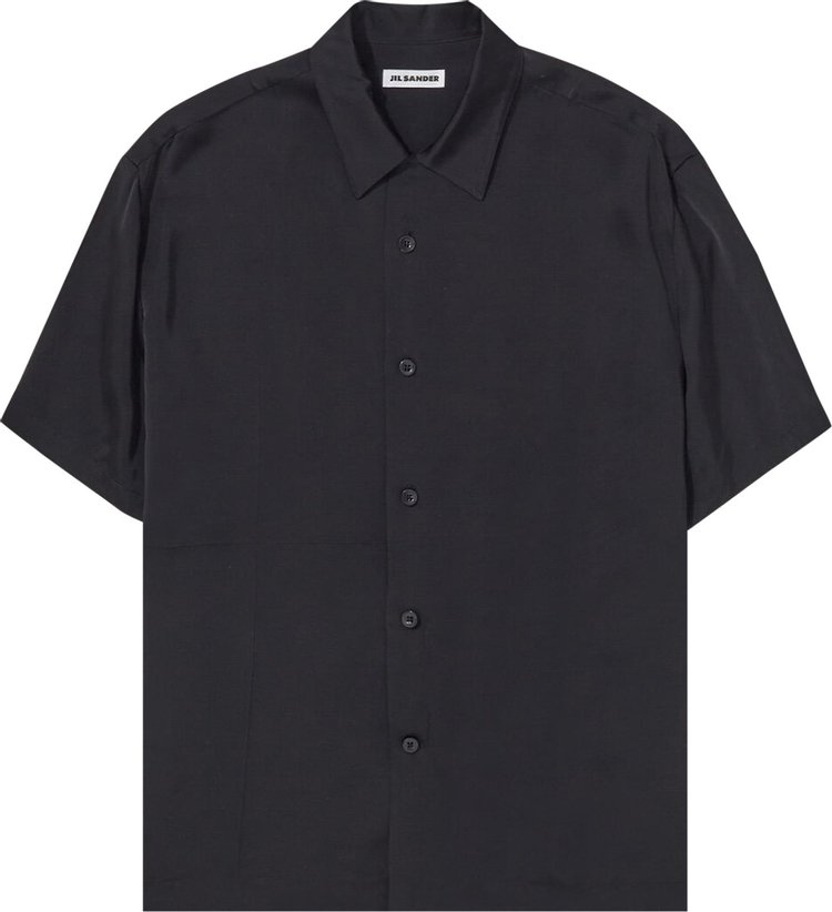 Jil Sander Sustainable Fluid Viscose Shirt 'Black'