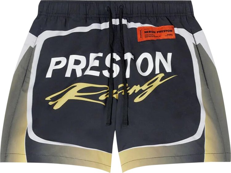 Heron Preston Preston Racing Dry Fit Short 'Black/Yellow'