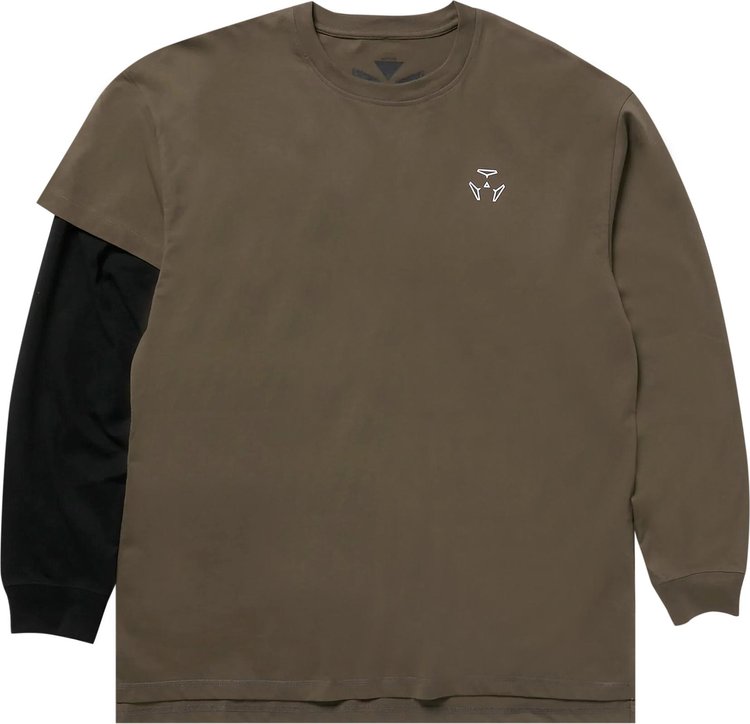 Acronym Organic Long-Sleeve T-Shirt 'Green/Black'