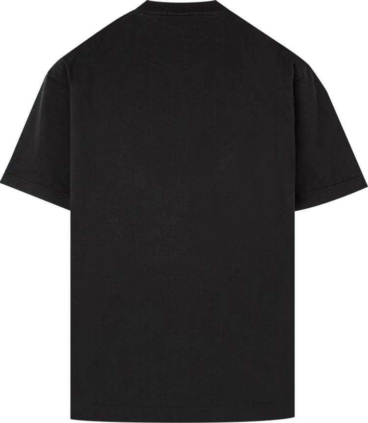 Stone Island Compass Print T Shirt Black