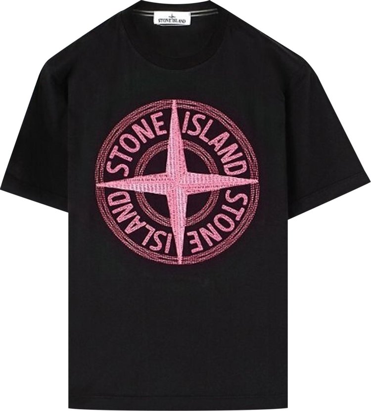 Stone Island Compass Print T-Shirt 'Black'