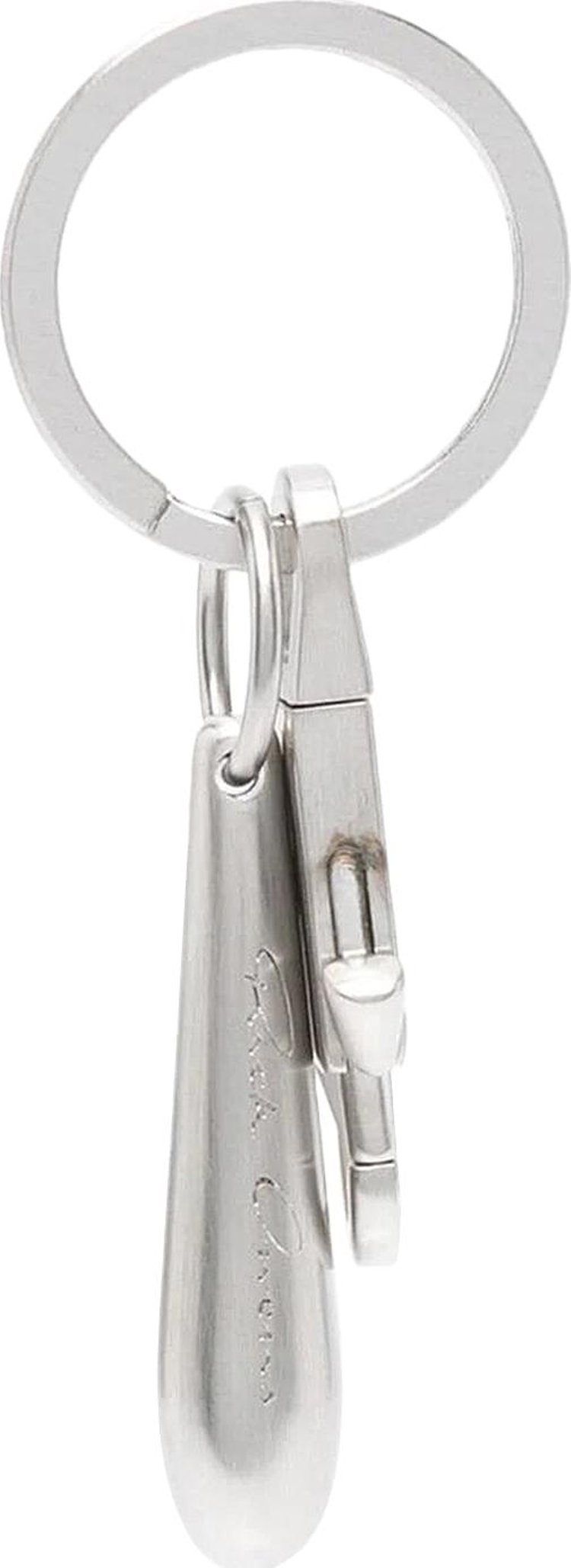 Rick Owens Teardrop Brass Keychain 'Silver'
