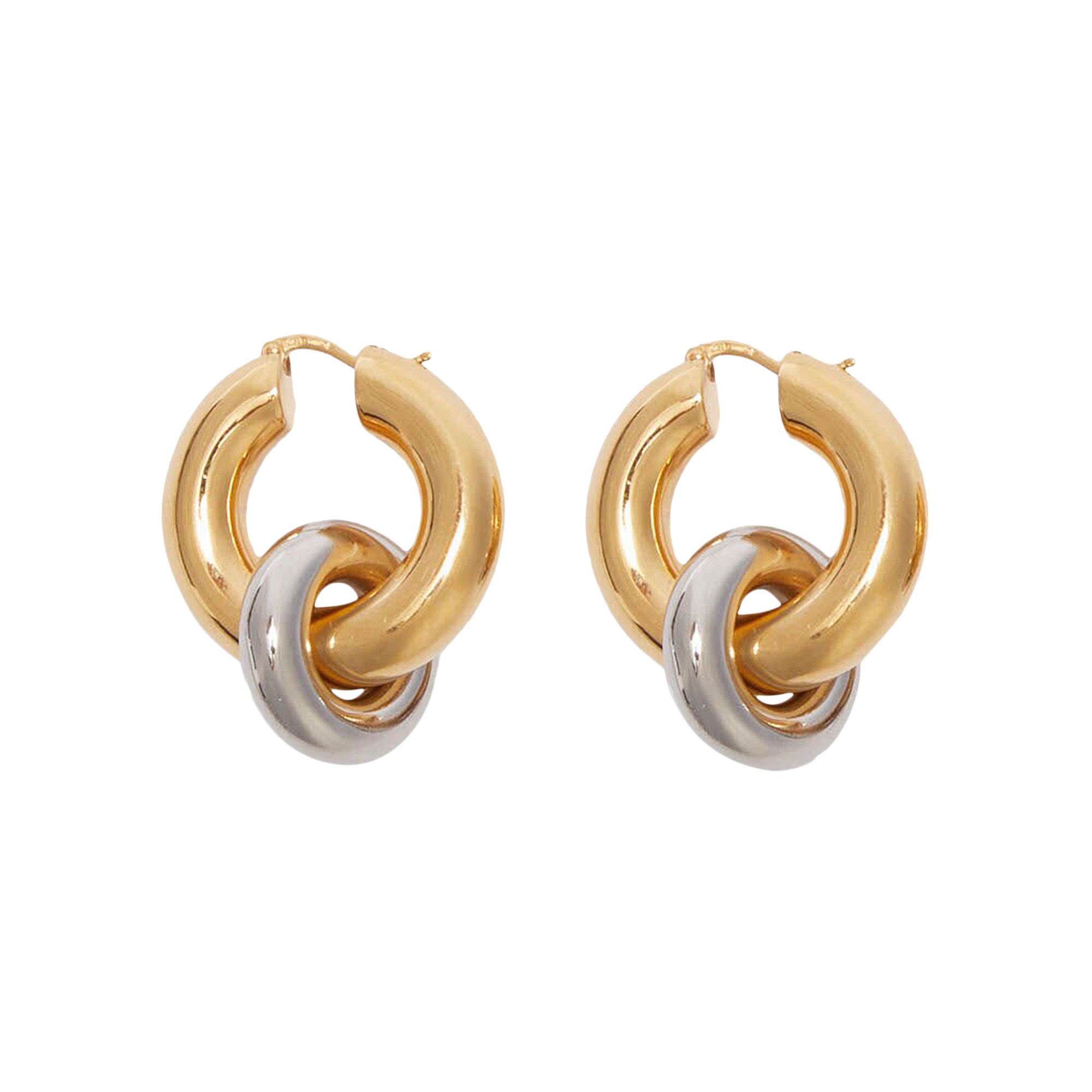 Buy Jil Sander Embrace Earrings 'Gold/Silver' - J56VG0002