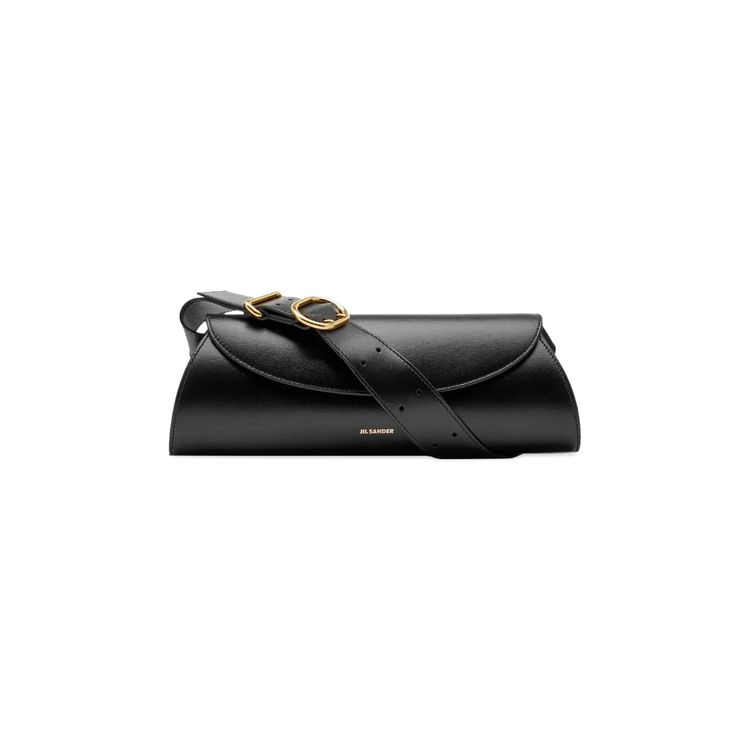 JIL SANDER Cannoli small leather Cylindrical Belt Shoulder Bag J07WD0023 black