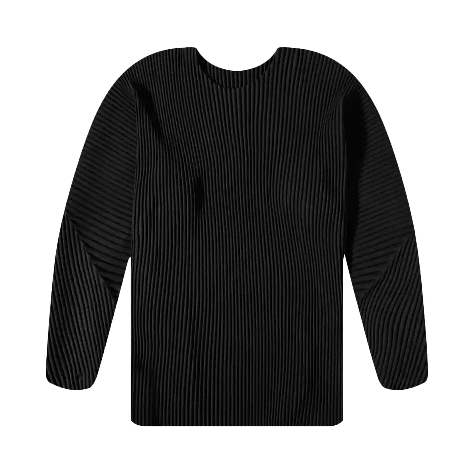 Buy Homme Plissé Issey Miyake Long-Sleeve Top 'Black' - HP36JK321
