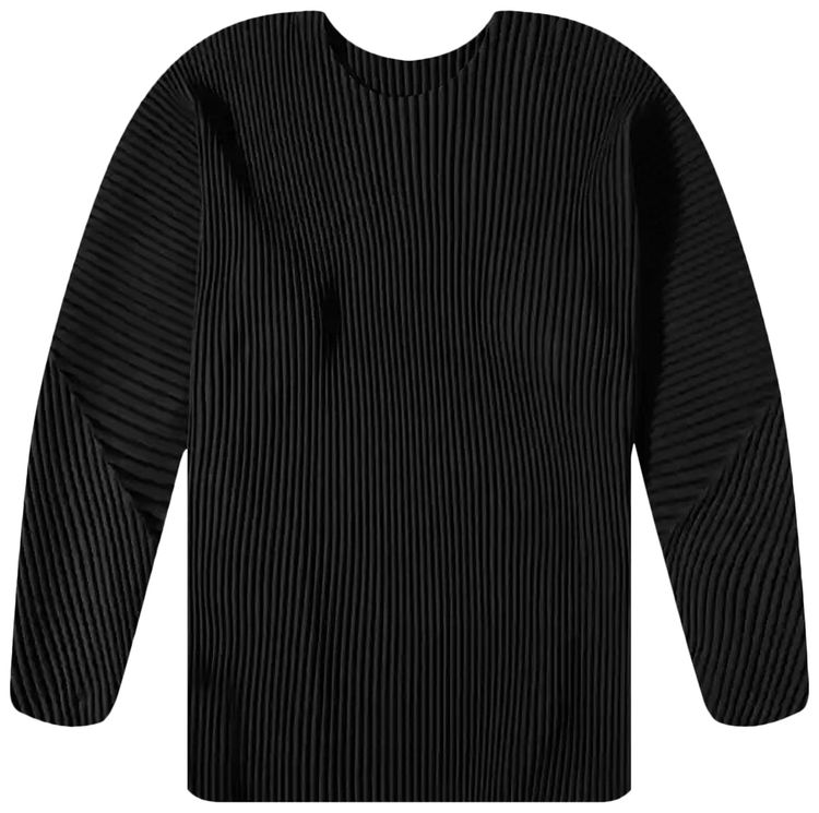 Homme Plisse Issey Miyake Long Sleeve Top Black