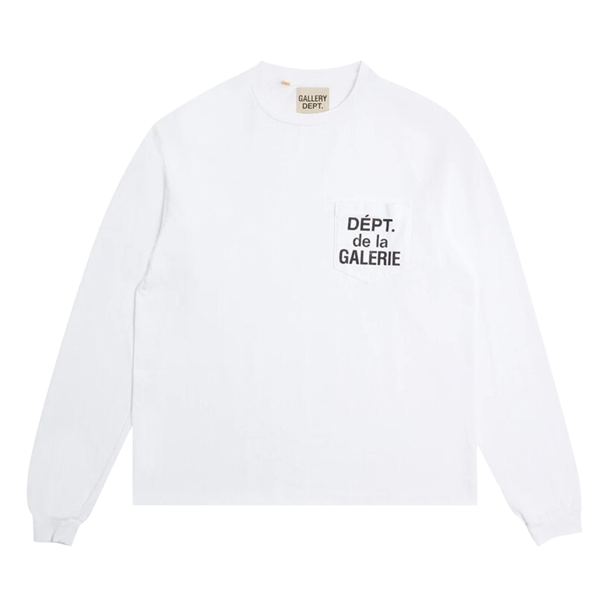 GALLERY DEPT LONG SLEEVE TEE (白 / Mサイズ) Buy Gallery Dept. Dept. De La Galerie Long-Sleeve Pocket T-Shirt