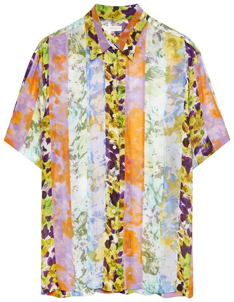 Dries Van Noten Candy Patch Shirt Yellow