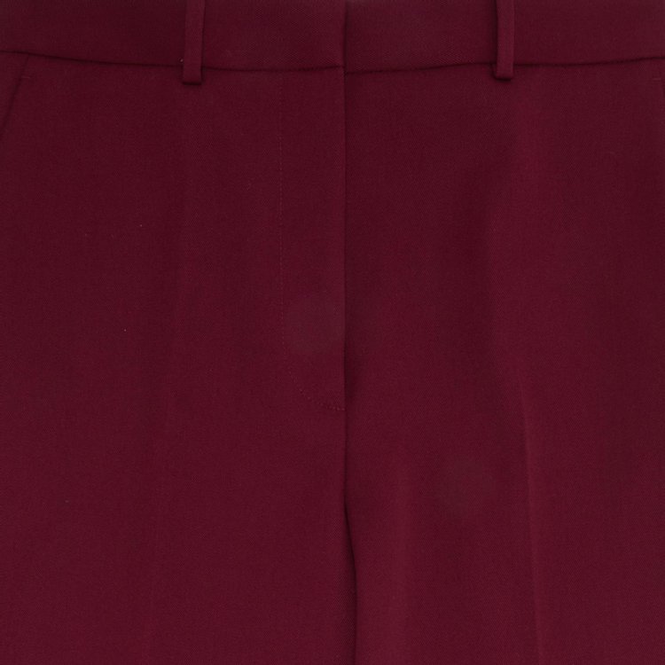 Lanvin Wide Leg Tailored Pant Burgundy