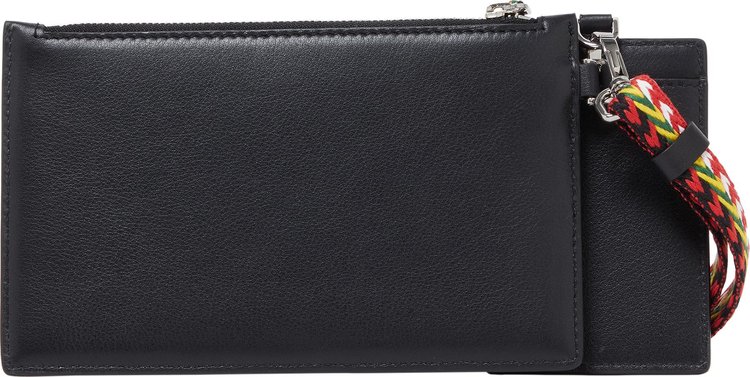 Lanvin Double Pouch With Shoulder Strap Black