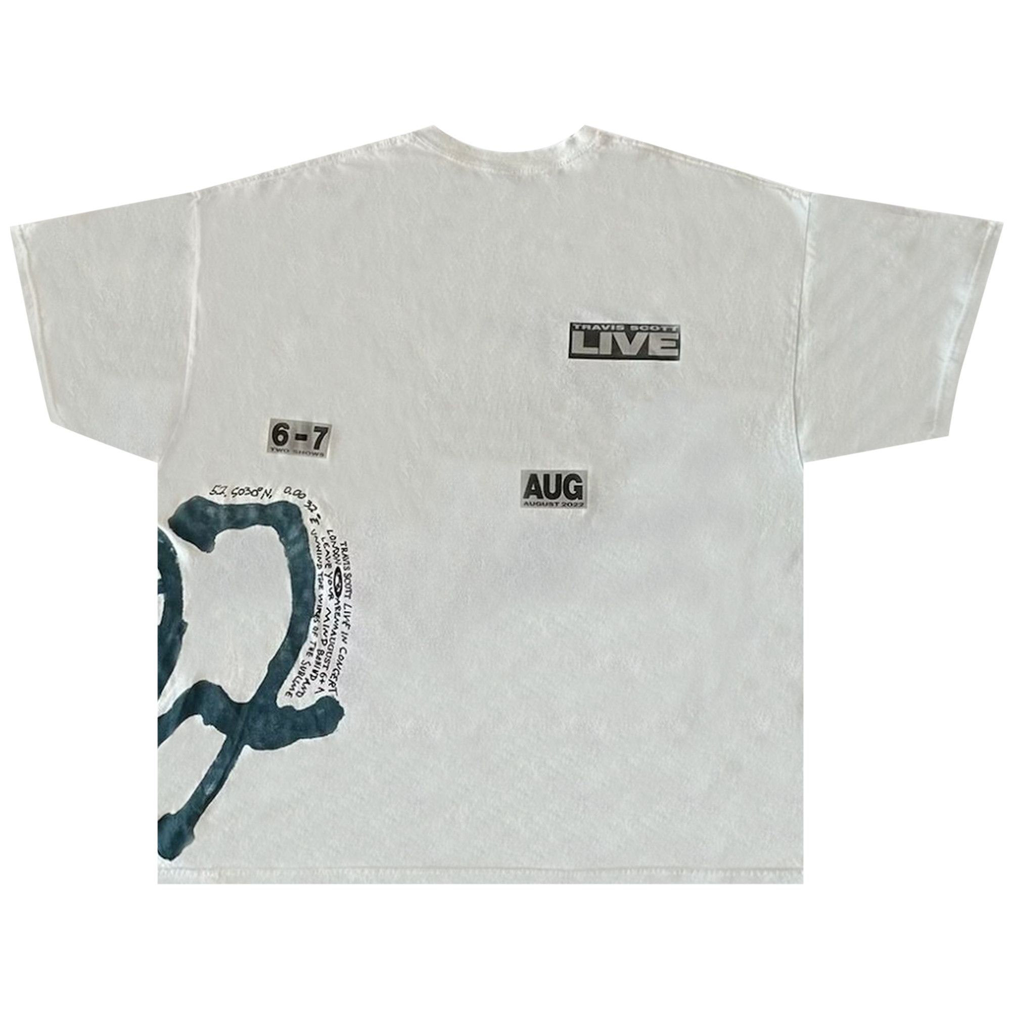 Buy Cactus Jack by Travis Scott O2 Live Burning Man Tee Off White 1945 1SS220103OLBM OFF GOAT