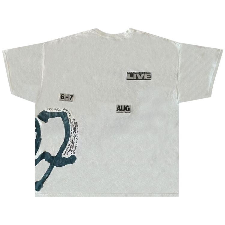 Cactus Jack by Travis Scott O2 Live Burning Man Tee Off White