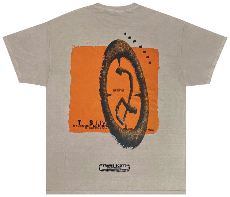 Buy Cactus Jack by Travis Scott O2 Live Sand Tee 