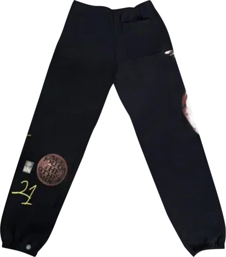 Cactus Jack by Travis Scott Official Astrofest Sweatpants Black