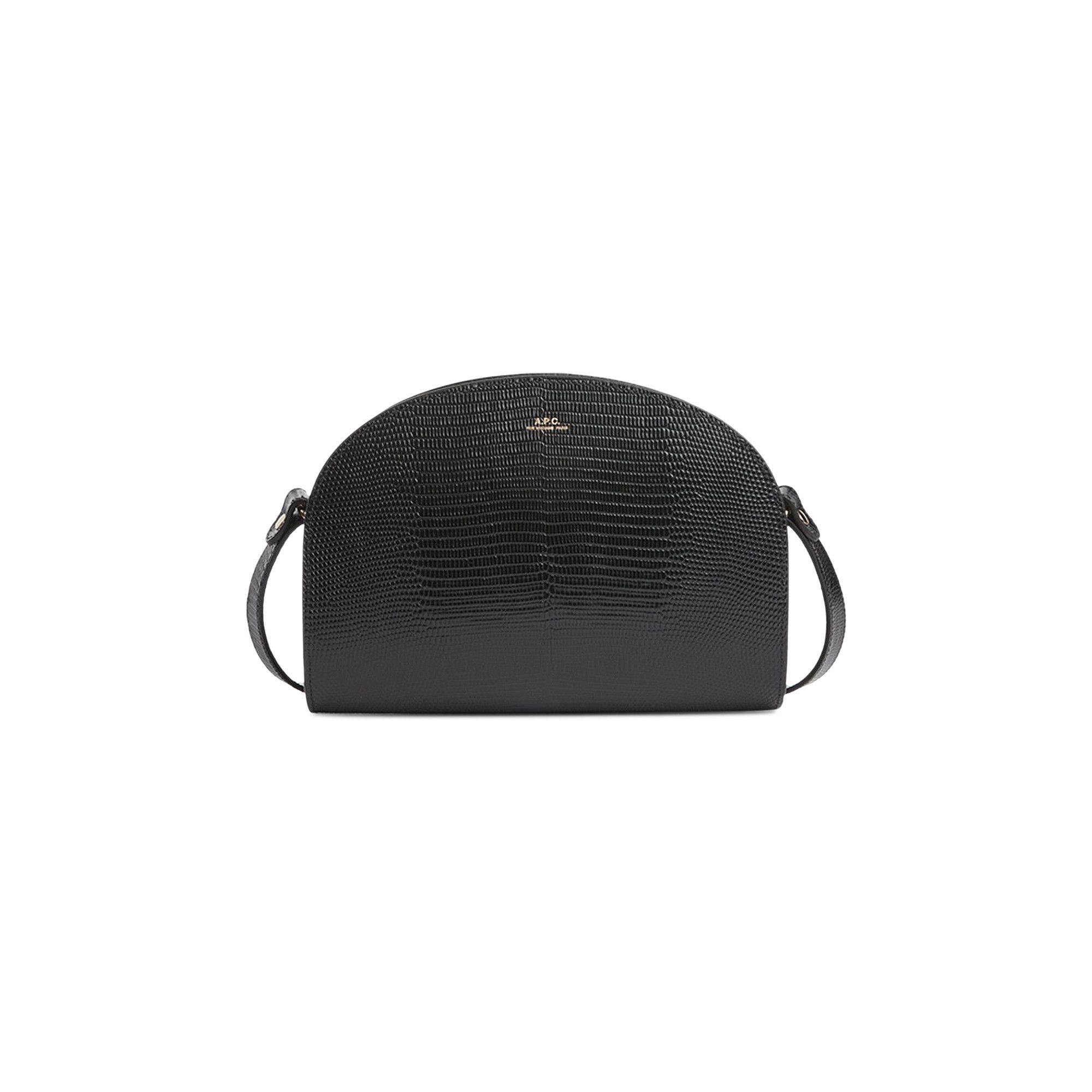 Buy A.P.C. Demi-Lune Embossed Leather Bag 'Black' - PXBJQ Buy A.P.C. Demi-Lune Embossed Leather Bag 'Black' - PXBJQ