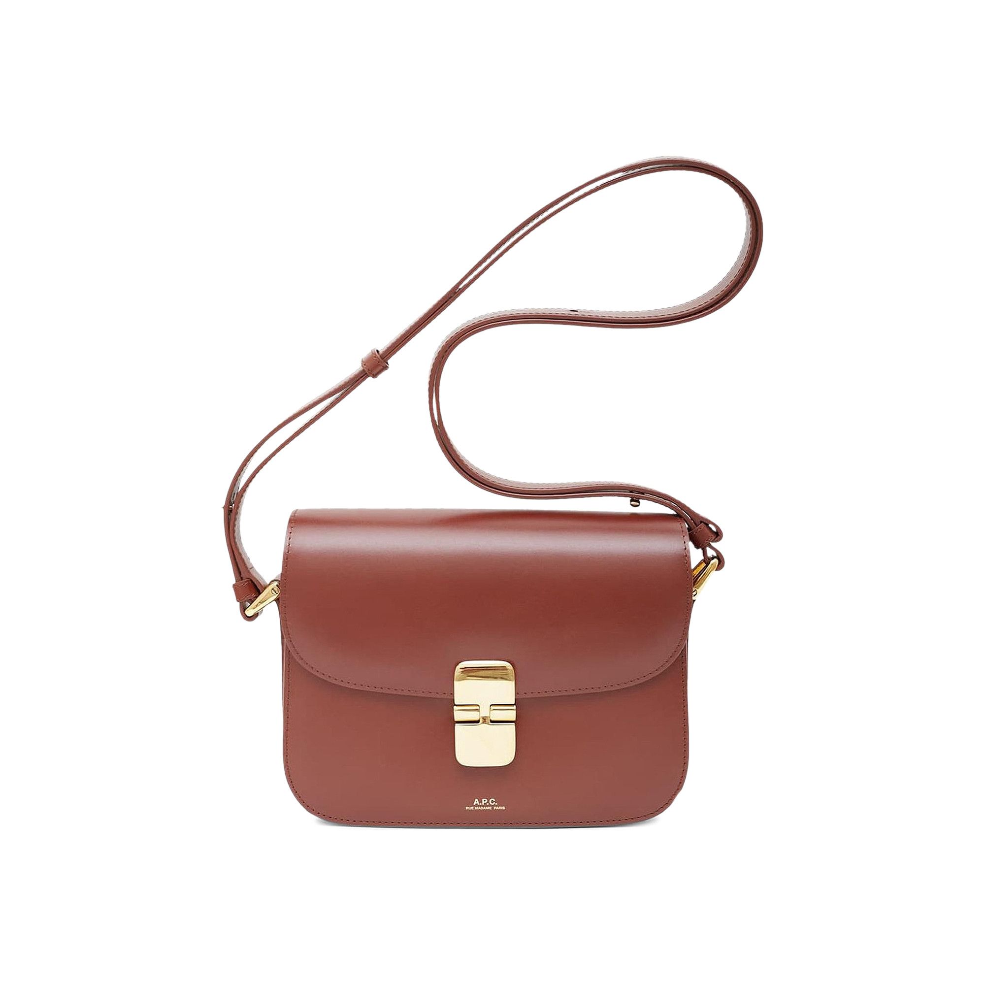 ☆A.P.C.☆ Small Grace Shoulder Bag Hazelnut COHDHF61413CAD Buy A.P.C. Small Grace Bag 'Hazelnut' - PXBMW F61413 HAZE | GOAT