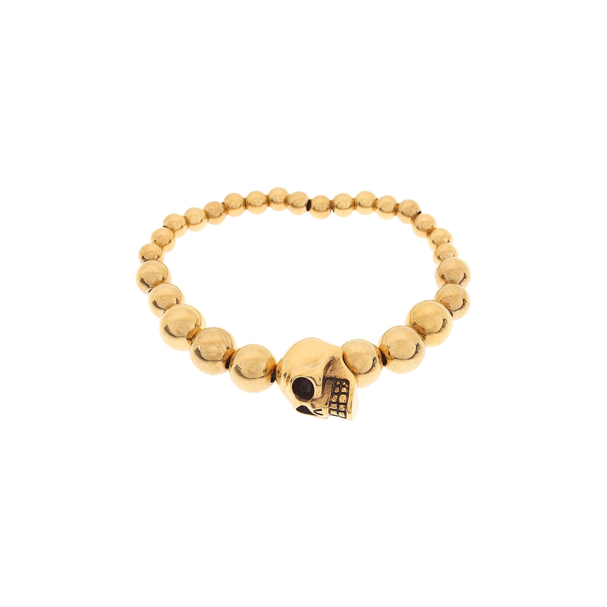 Buy Alexander McQueen Skull Ball Bracelet Gold 554504 J160G 0448 GOAT UK