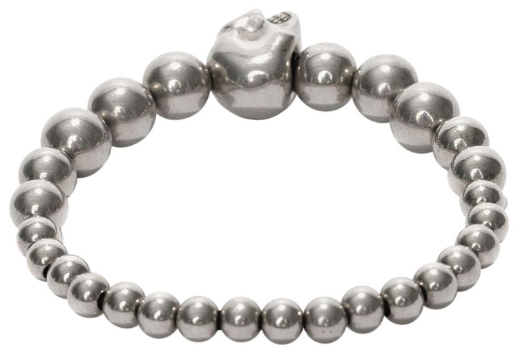 Alexander McQueen Skull Ball Bracelet Silver