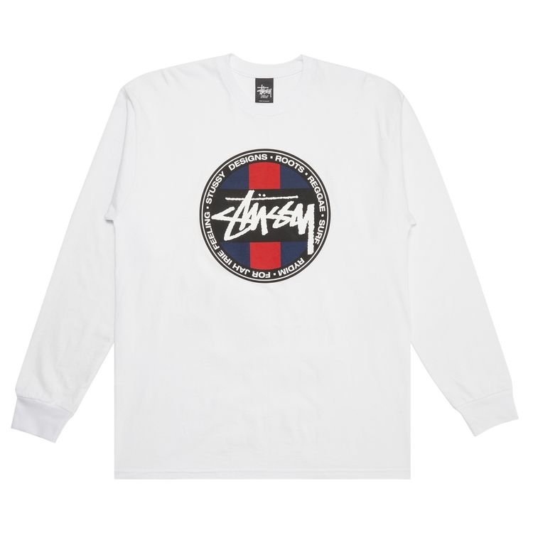 Stussy SS Stripe Dot Long Sleeve White