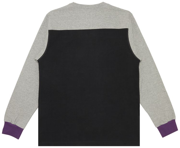 Stussy Basic Block Jersey Long Sleeve Black