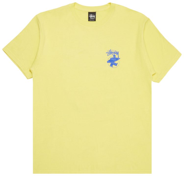 Stussy Surfman Fade Tee Yellow