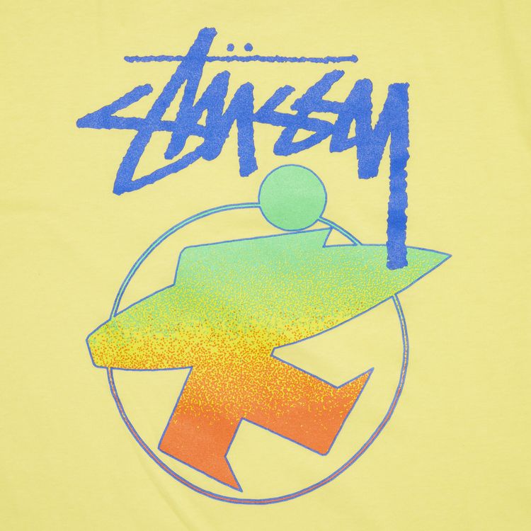 Stussy Surfman Fade Tee Yellow