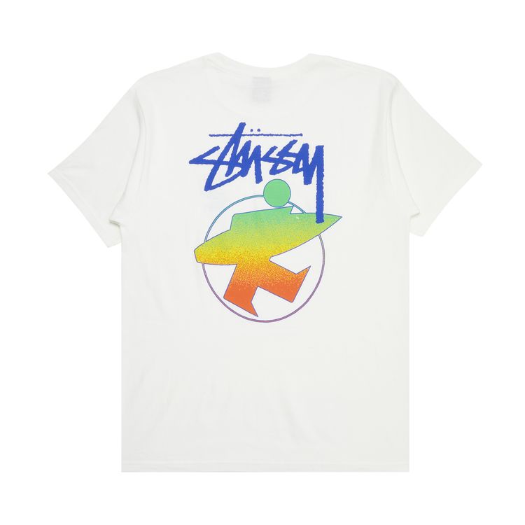 Stussy Surfman Fade Tee White
