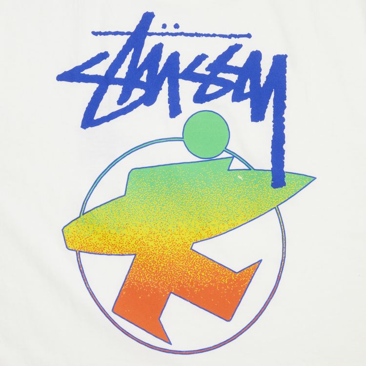 Stussy Surfman Fade Tee White