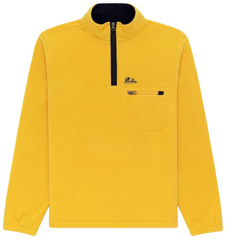 Aime Leon Dore Quarter Zip Fleece Pullover Daffodil