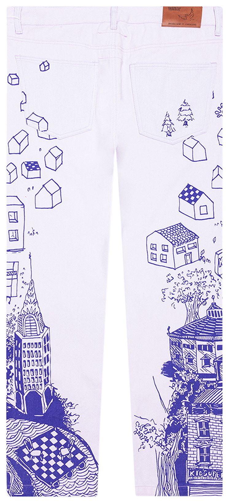 KidSuper Doodle Drawing Pants White