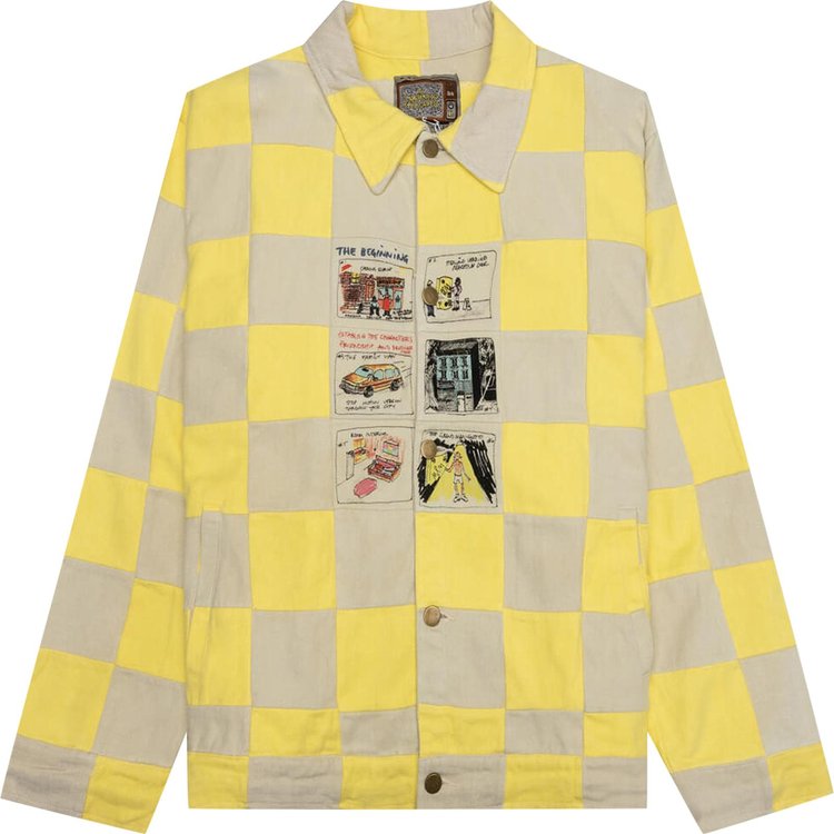 KidSuper Checkered Top Yellow