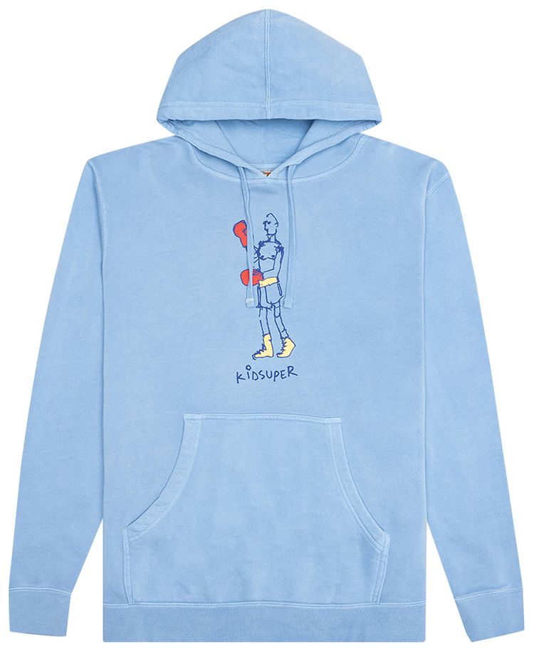 KidSuper Boxing Hoodie Blue