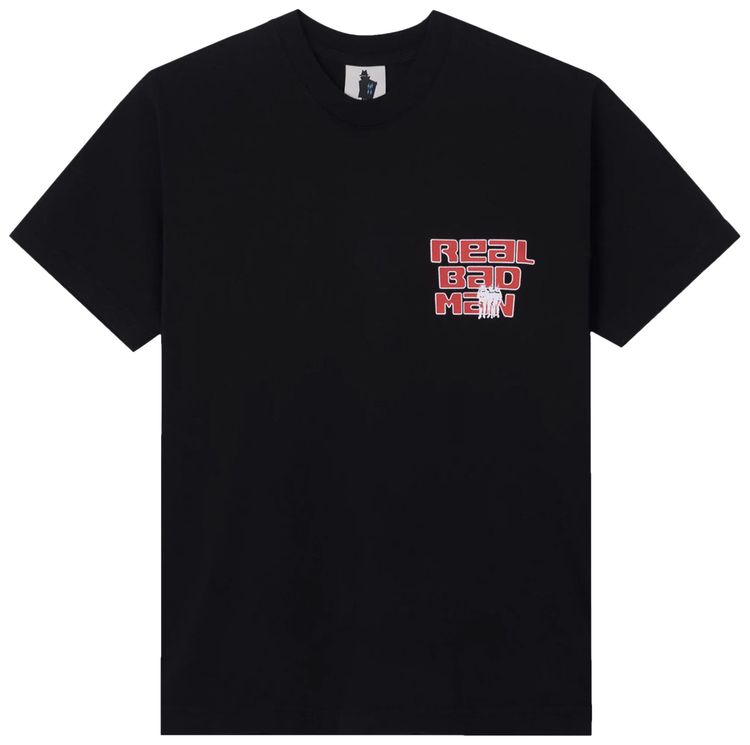 Real Bad Man Warning Tee Black