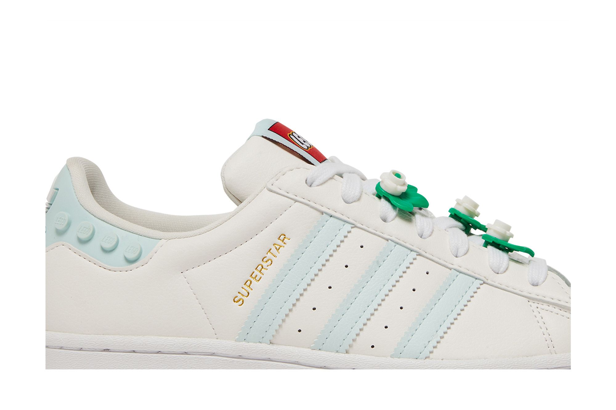 Buy LEGO x Wmns Superstar Clear White Ice Mint GX7206 GOAT