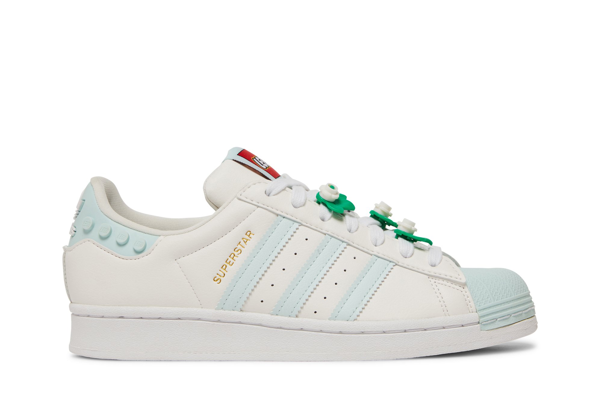 Buy LEGO x Wmns Superstar 'Clear White Ice Mint' - GX7206 | GOAT