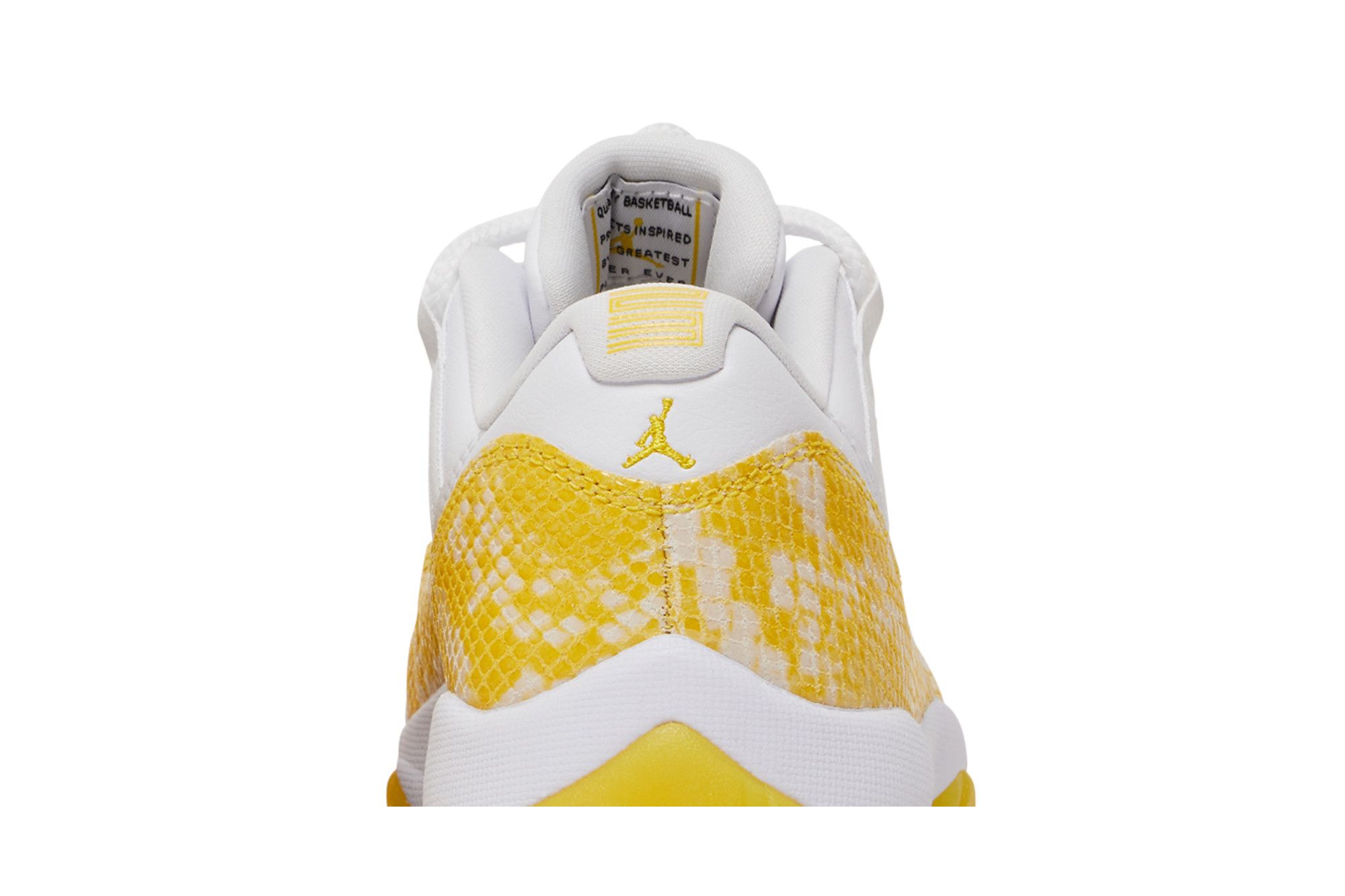 Buy Wmns Air Jordan 11 Low 'Yellow Snakeskin' - AH7860 107