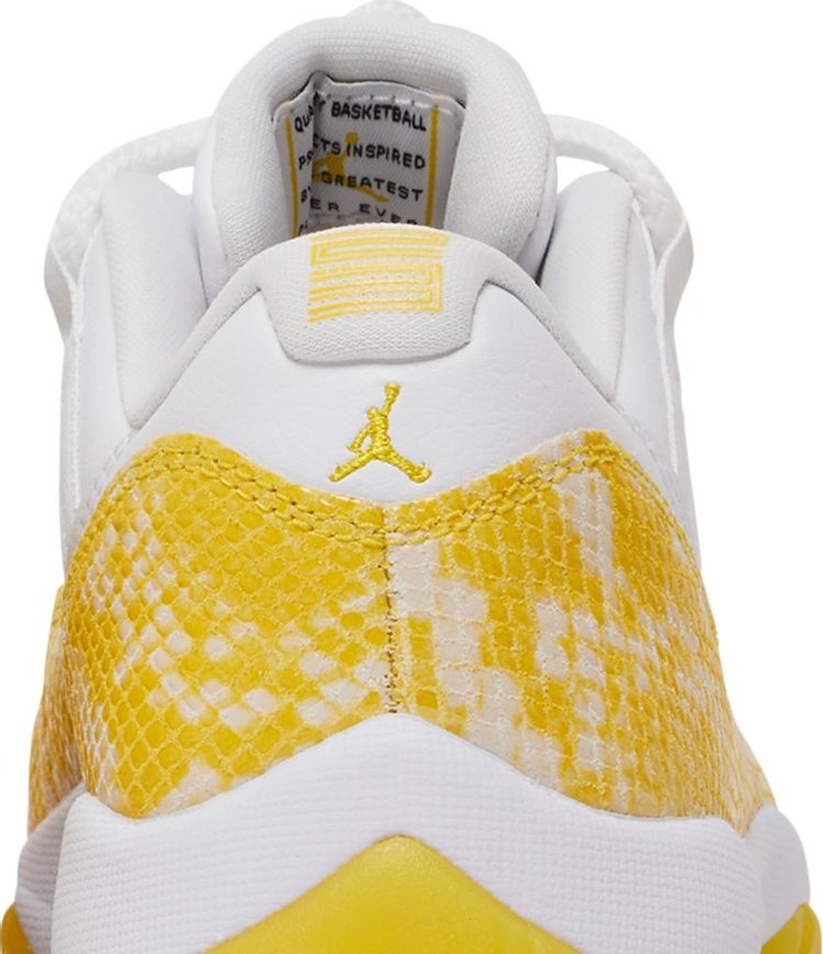 Wmns Air Jordan 11 Low Yellow Snakeskin