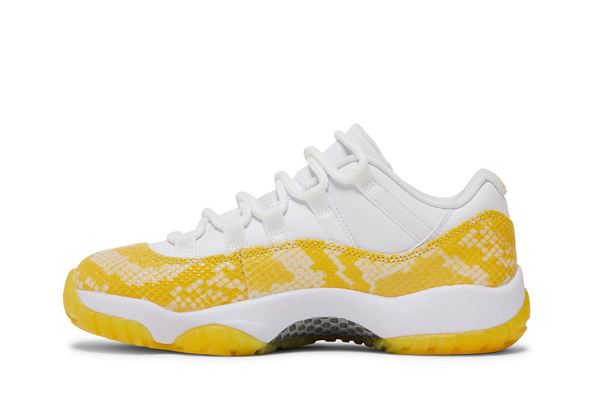 Buy Wmns Air Jordan 11 Low Yellow Snakeskin AH7860 107 GOAT