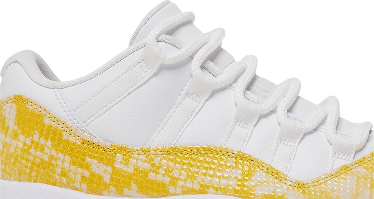 Wmns Air Jordan 11 Low Yellow Snakeskin